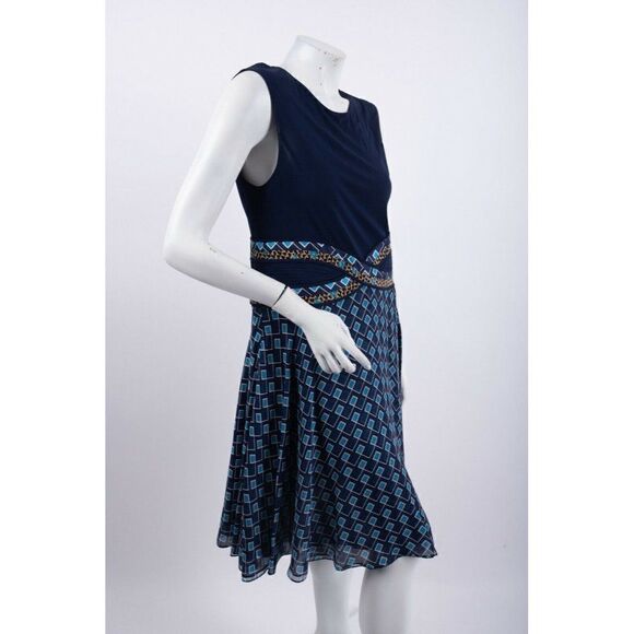 Diane Von Furstenberg DVF Womens Dress Sz 2 Blue - Picture 5 of 5